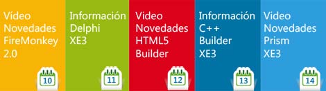 eventos diarios sobre C++ Builder XE3, videos, artículos, ofertas y presentaciones
